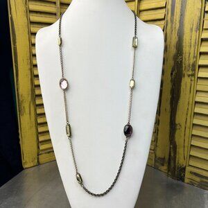 Loft Goldtone Long Layering Necklace